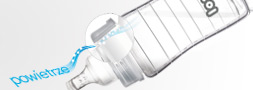Skleněná kojenecká láhev Lovi Diamond Glass - antikolikový systém savičky