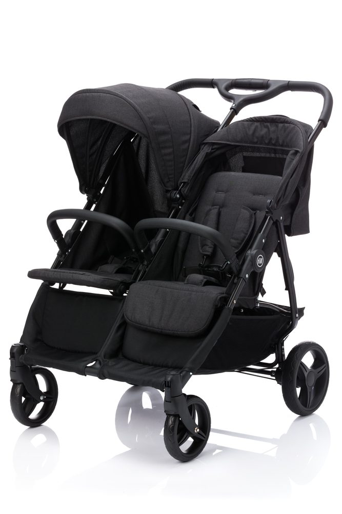 Fillikid Kočárek pro dvojčata Duo black melange
