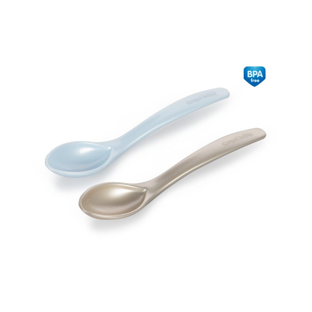 Canpol babies plastové lžičky pro děti, 2 ks, modré