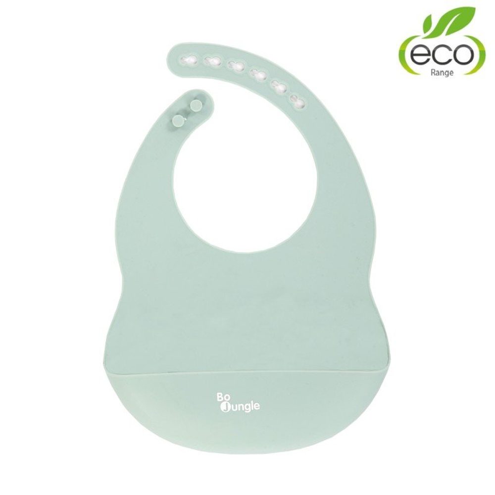 Bo Jungle silikonový bryndák - Pastel Blue