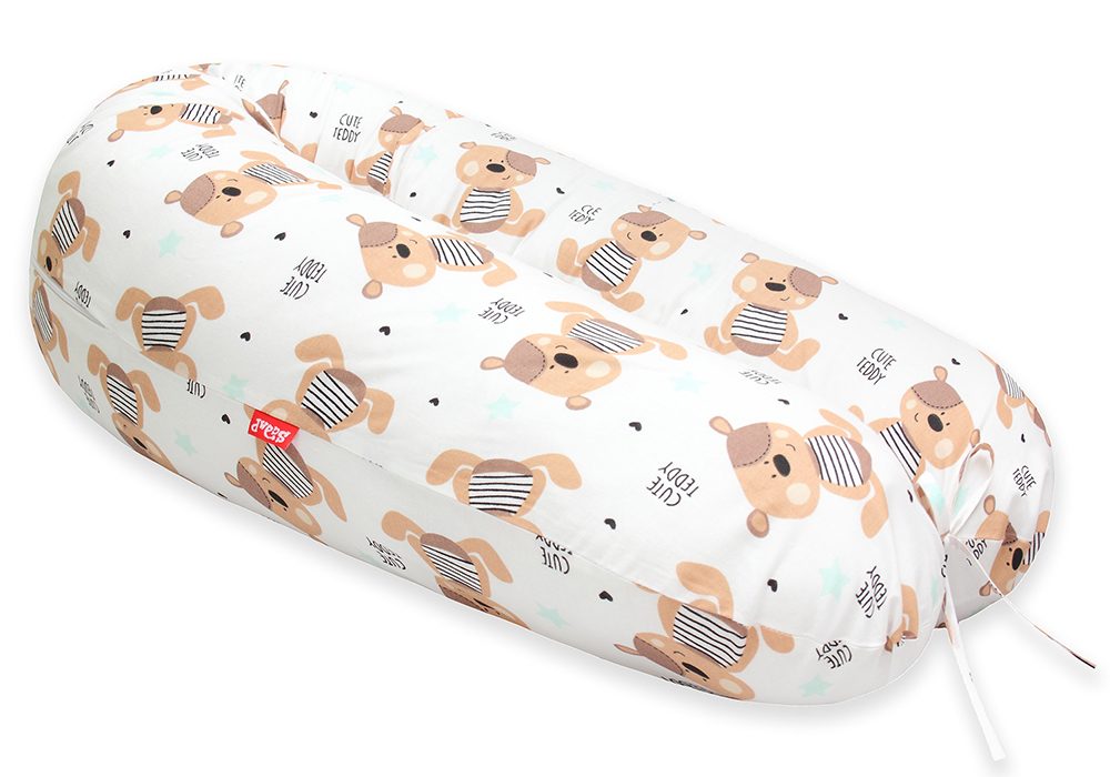 Scamp Kojící polštář 155x30 (WhiteBrownBears)