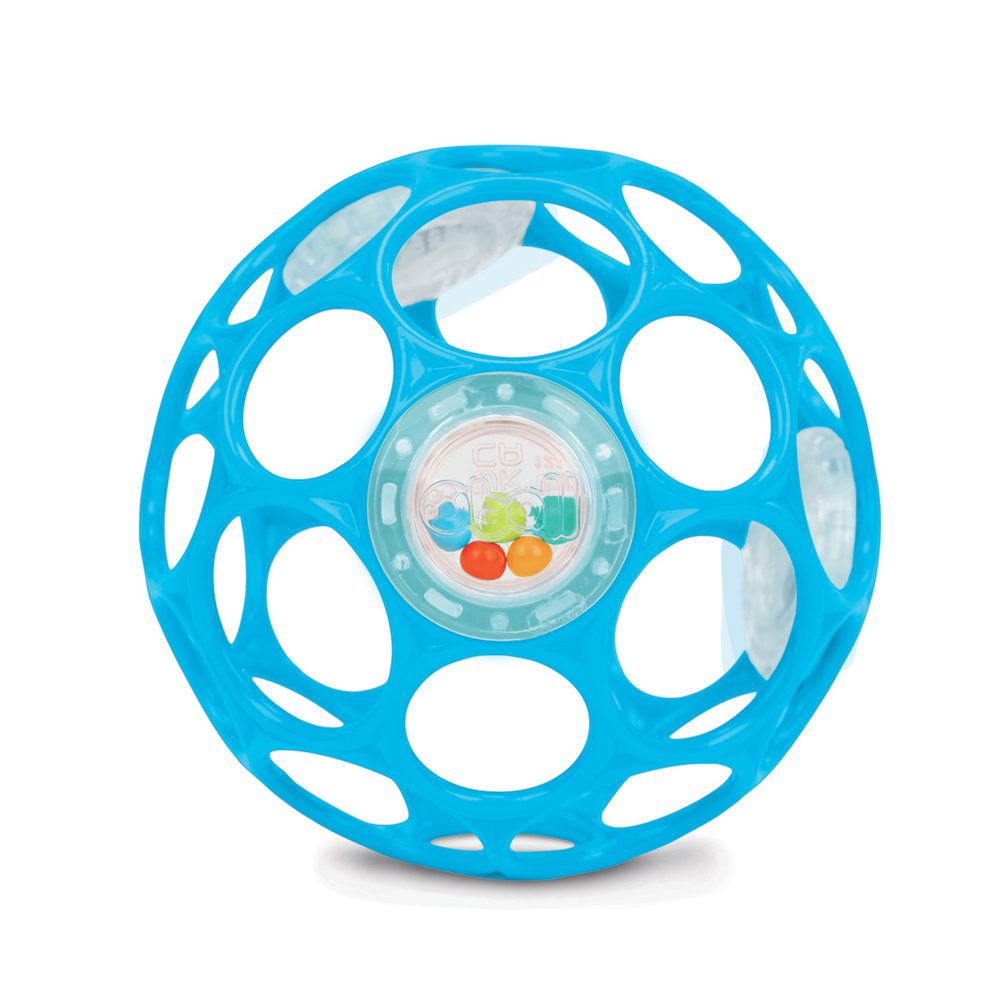 Oball Hračka Oball RATTLE 10cm 0m+ - OBALL Hračka Oball RATTLE 10 cm blue 0m+