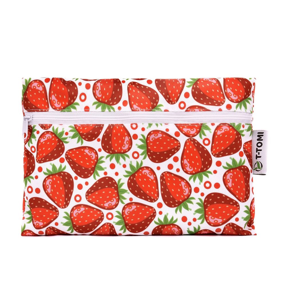 Levně T-Tomi Nepromokavý pytlík malý - strawberries