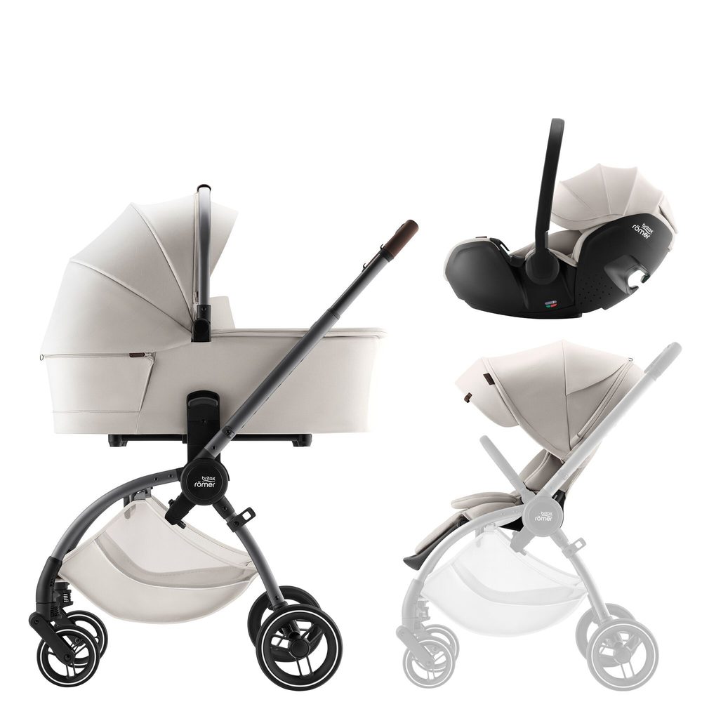 BRITAX-RÖMER Set kočárek Rio + hluboká korba + autosedačka Baby-Safe PRO Lux