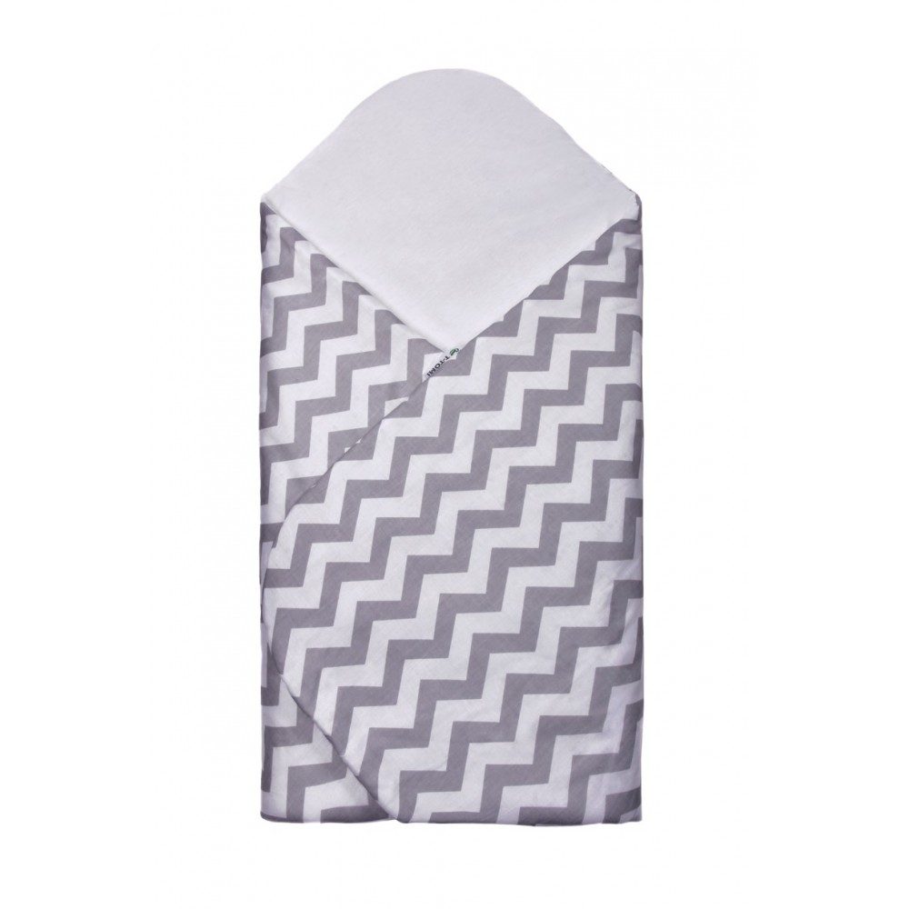 T-Tomi Rychlozavinovačka bavlna - grey / zig-zag