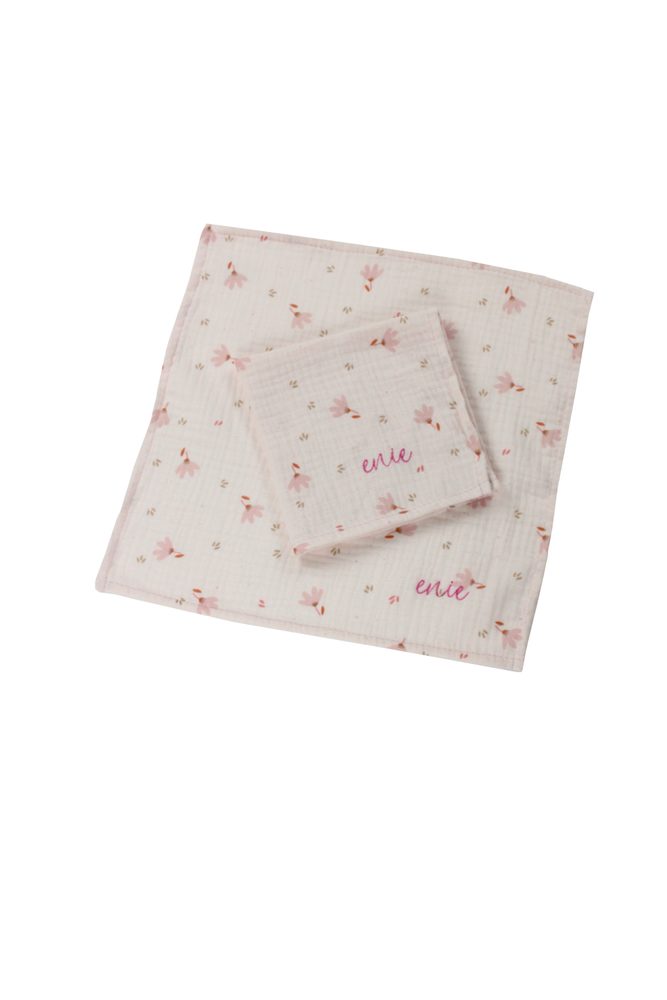 enie baby Mušelínové plenky 30x30cm 2ks - cute pink