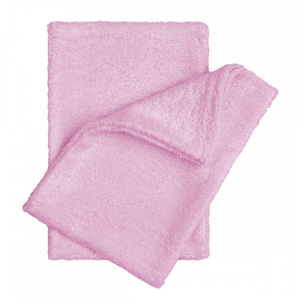 T-Tomi Bambusové koupací žínky/rukavice 2ks - pink / růžová