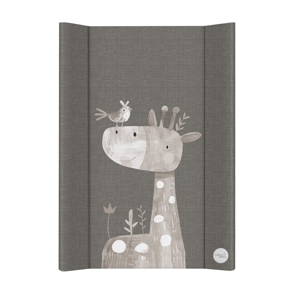 CEBA BABY Podložka přebalovací 2-hranná s pevnou deskou (50x70) Basic - Friendly Giraffe