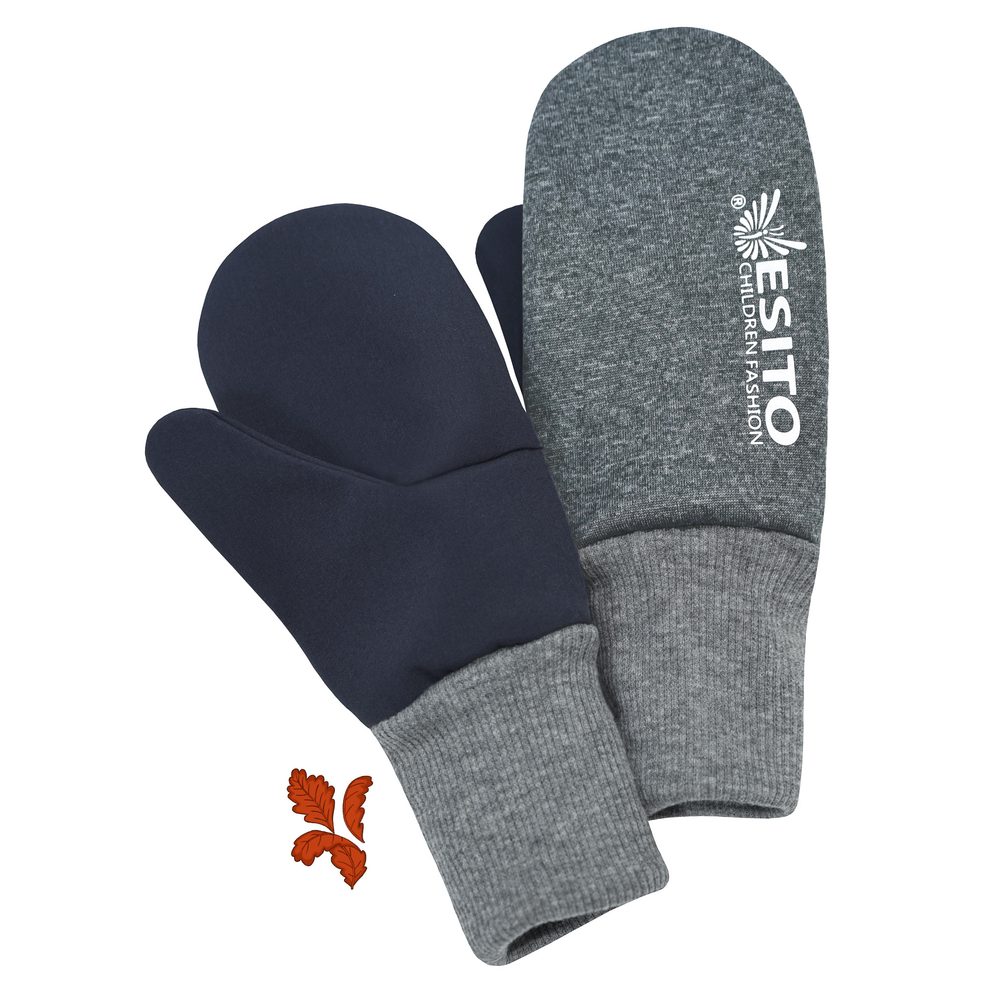 ESITO Palcové rukavice softshell DUO Grey - 1 - 2 roky