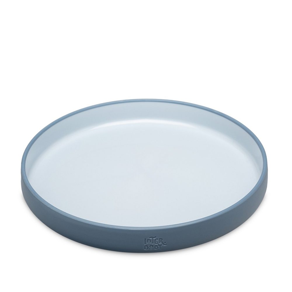 Interbaby JÍDELNÍ SET silikonový - modrý (obrázek 9)