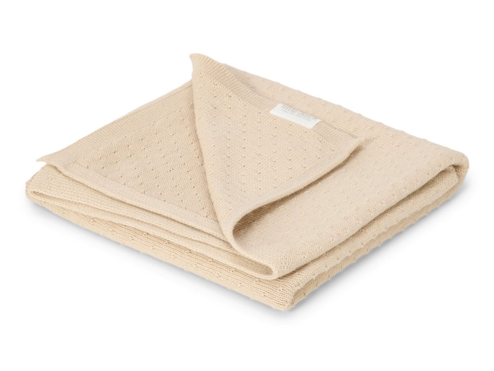 Little Dutch Deka pletená 70x100 cm Pure Soft Beige