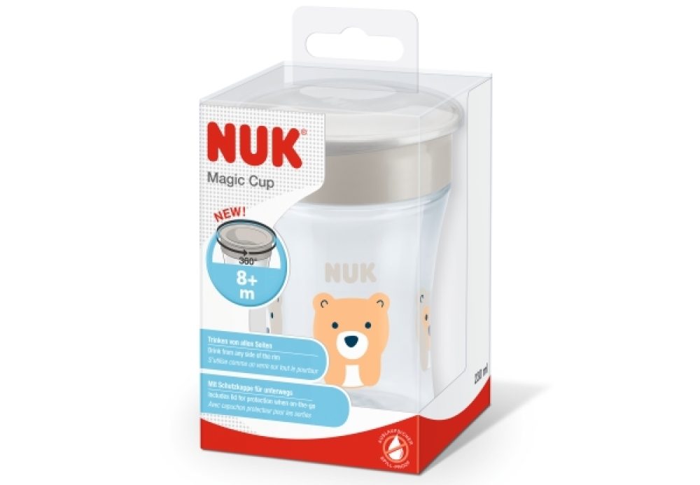 NUK Magic Cup s víčkem 230ml - cyan (obrázek 4)