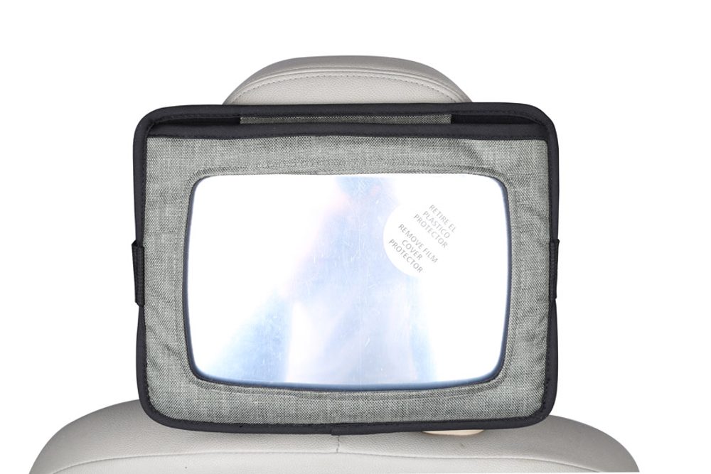 BabyDan Držák tabletu a baby zrcadlo do auta Lux Grey - autosedačky