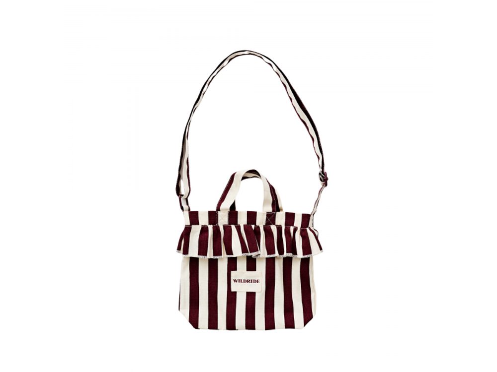 Wildride Taška mini přes rameno Bordeaux Stripe