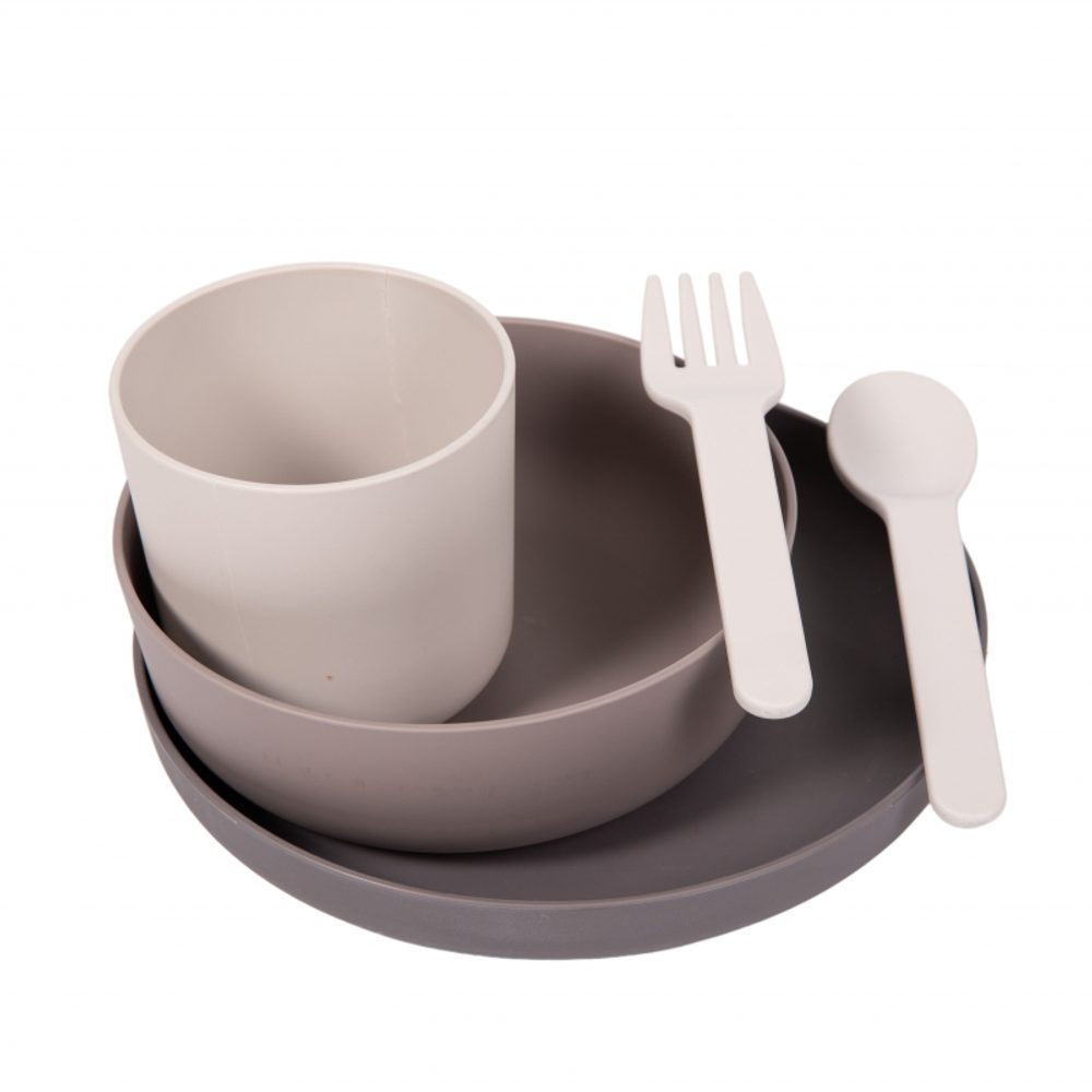 Bo Jungle Jídelní sada CPLA 5ks - Grey