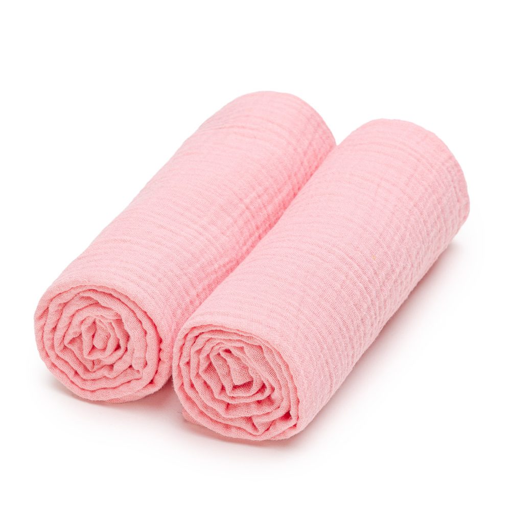 T-Tomi Mušelínové BIO pleny 2ks - Pink