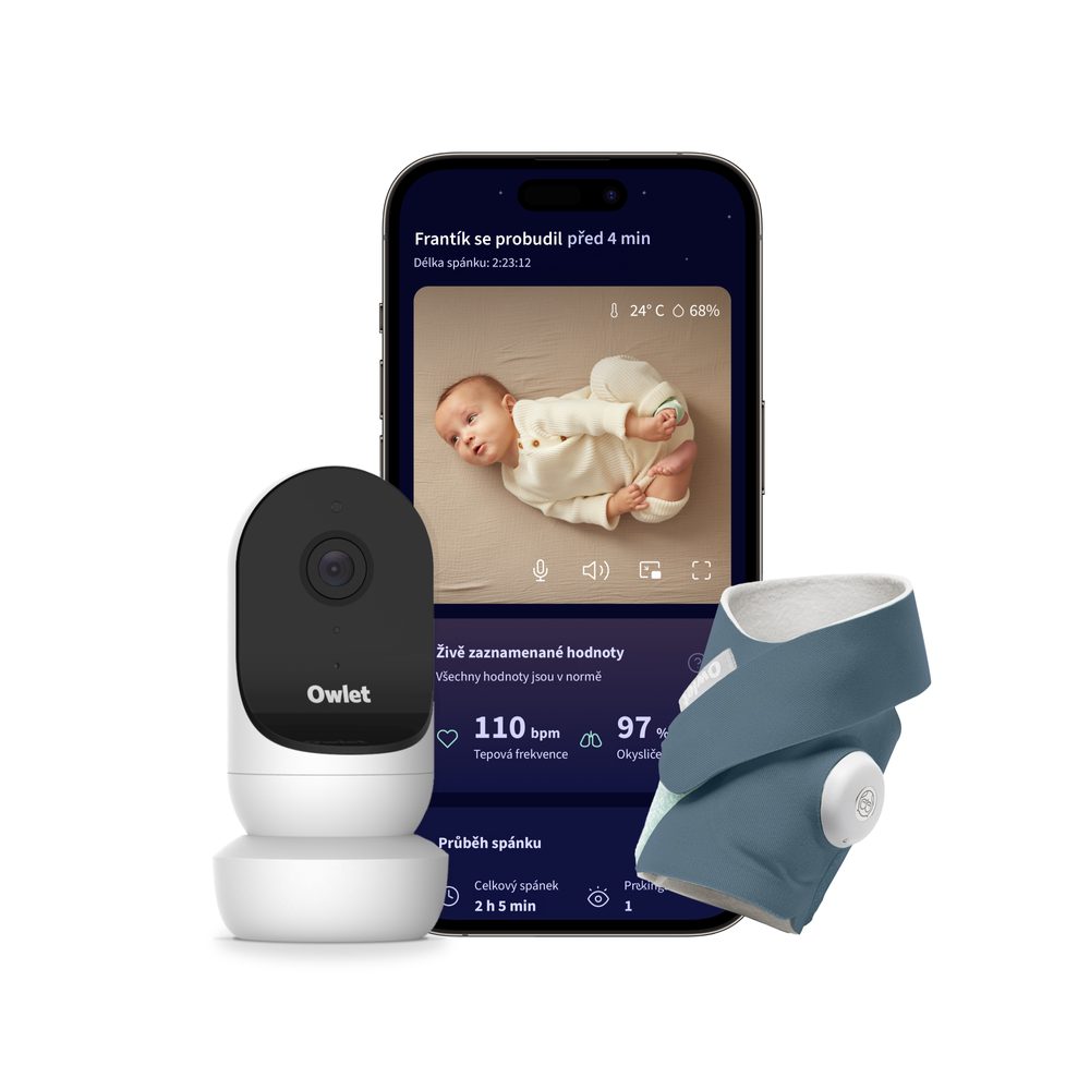 Owlet Dream Duo – Chytrá ponožka Owlet Dream Sock & kamera Owlet Cam 2