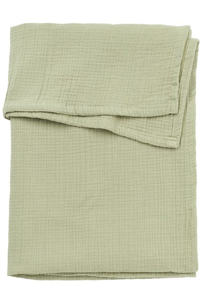 Meyco Mušelínová přikrývka 75x100 - Soft Olive