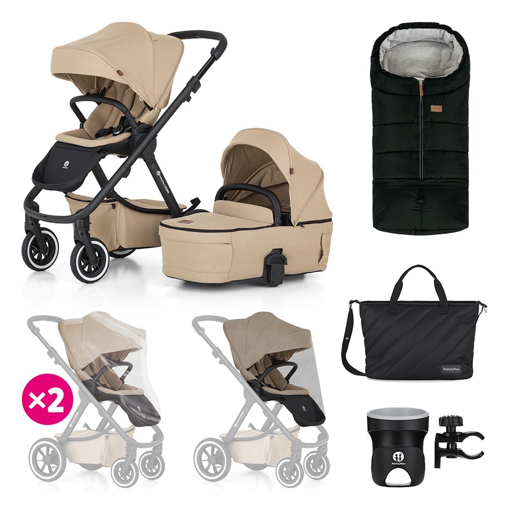 Petite&amp;Mars SET XXL Icon 2v1 AIR 2024 - Mocha Beige
