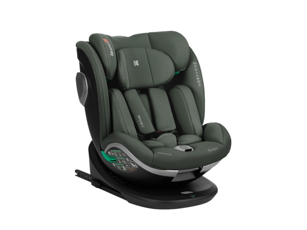 KikkaBoo Autosedačka 40-150 cm i-Drive i-SIZE Army Green