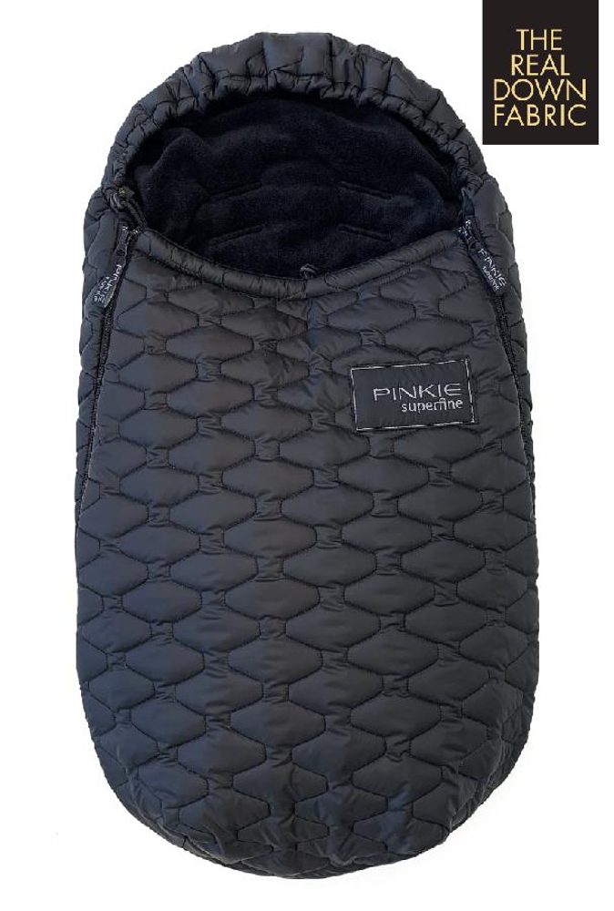 Pinkie péřový zimní fusak Superfine Black 0-12 měsíců - autosedačky