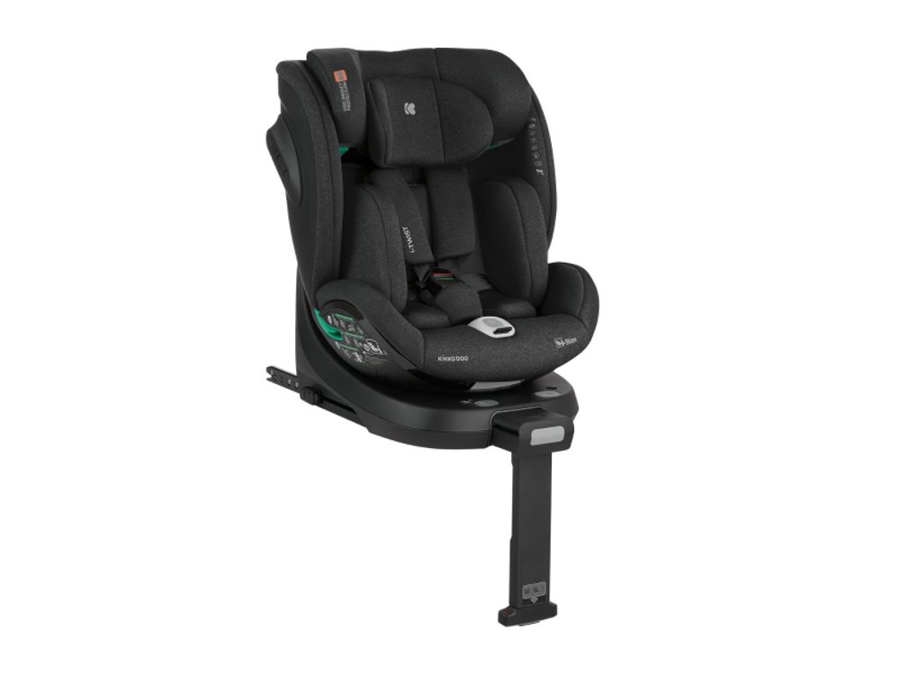 KikkaBoo Autosedačka 40-150 cm i-Twist i-SIZE Black