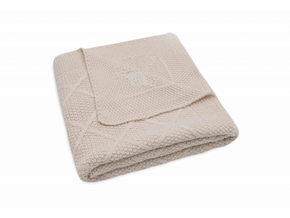 Jollein Deka 75x100cm Check Knit Oatmeal