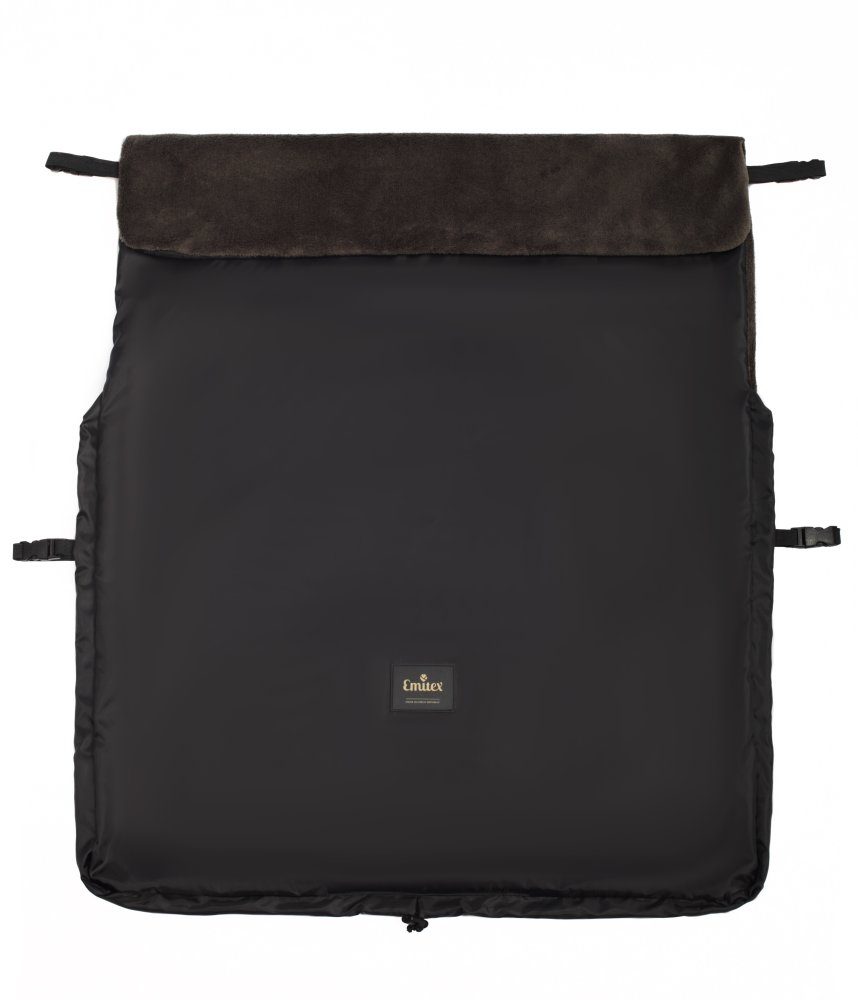 Emitex Nepadací deka černá + velvet khaki