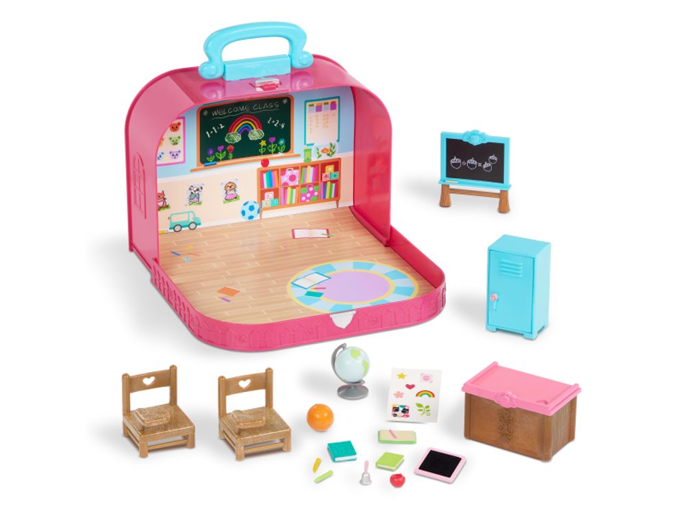 Li'l Woodzeez Sada v kufříku Škola