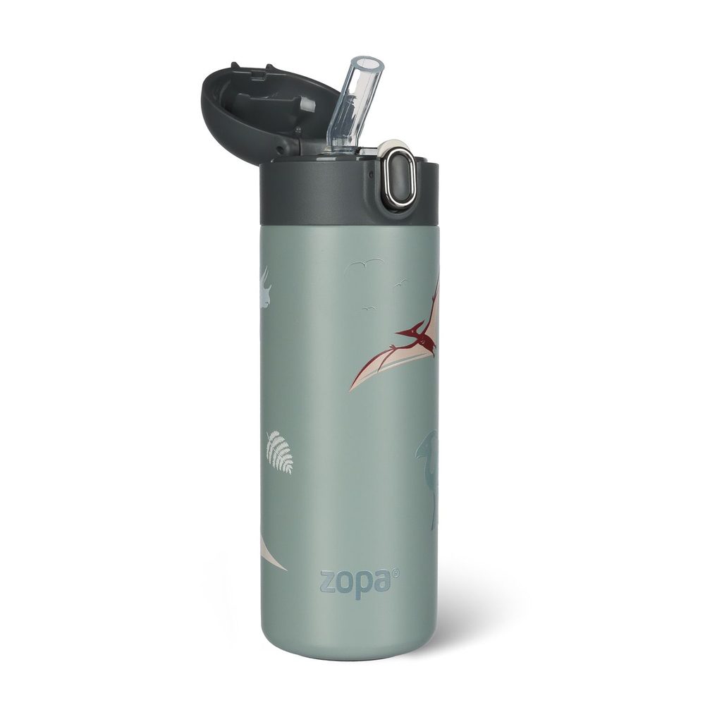 ZOPA Termoska na tekutiny s brčkem 400 ml - Dino