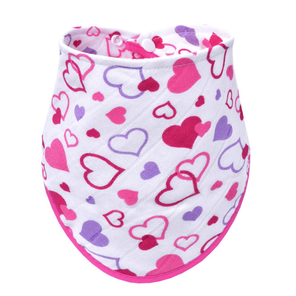 T-TOMI BIO Bambusový slintáček, hearts / srdíčka