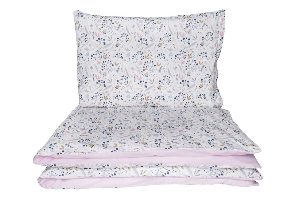 Maceshka Povlečení Basic tisk - Jeřabinka/růžová