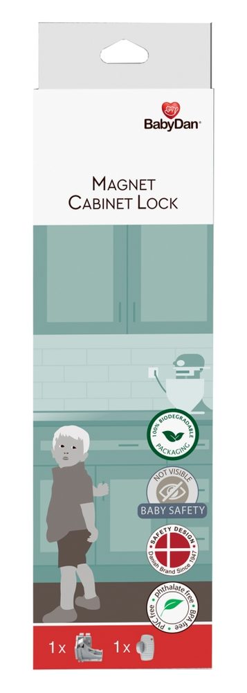 BabyDan magnetický uzávěr pro skřínky Magnet Cabinet Lock, BIO