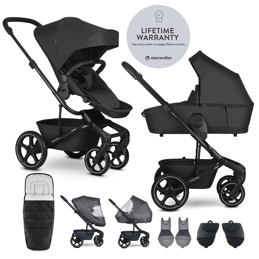 EASYWALKER Set XXL kočárek kombinovaný Harvey NXT s příslušenstvím Deep Blue - EASYWALKER Set XXL kočárek kombinovaný Harvey NXT s příslušenstvím Eclipse Black