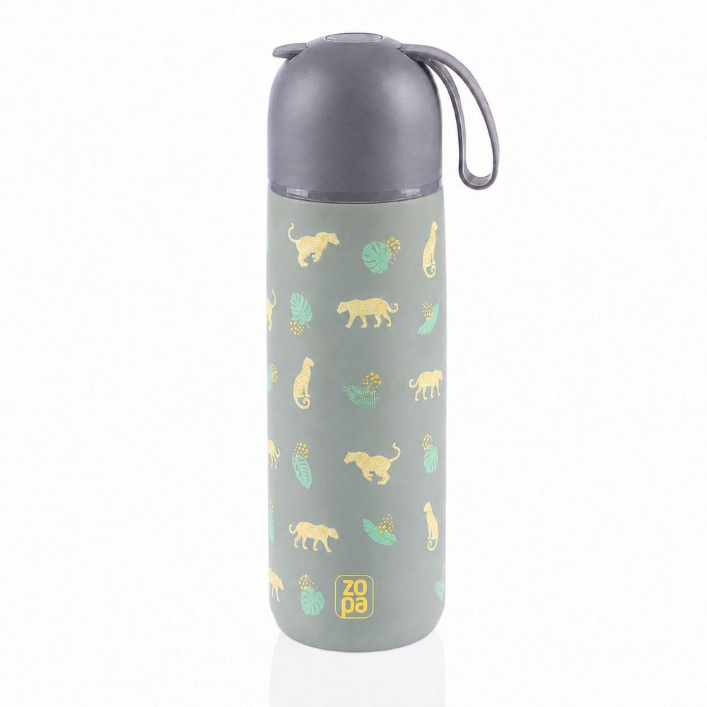 ZOPA Termoska na tekutiny se silikonovým držákem 400ml - Wild Gepard