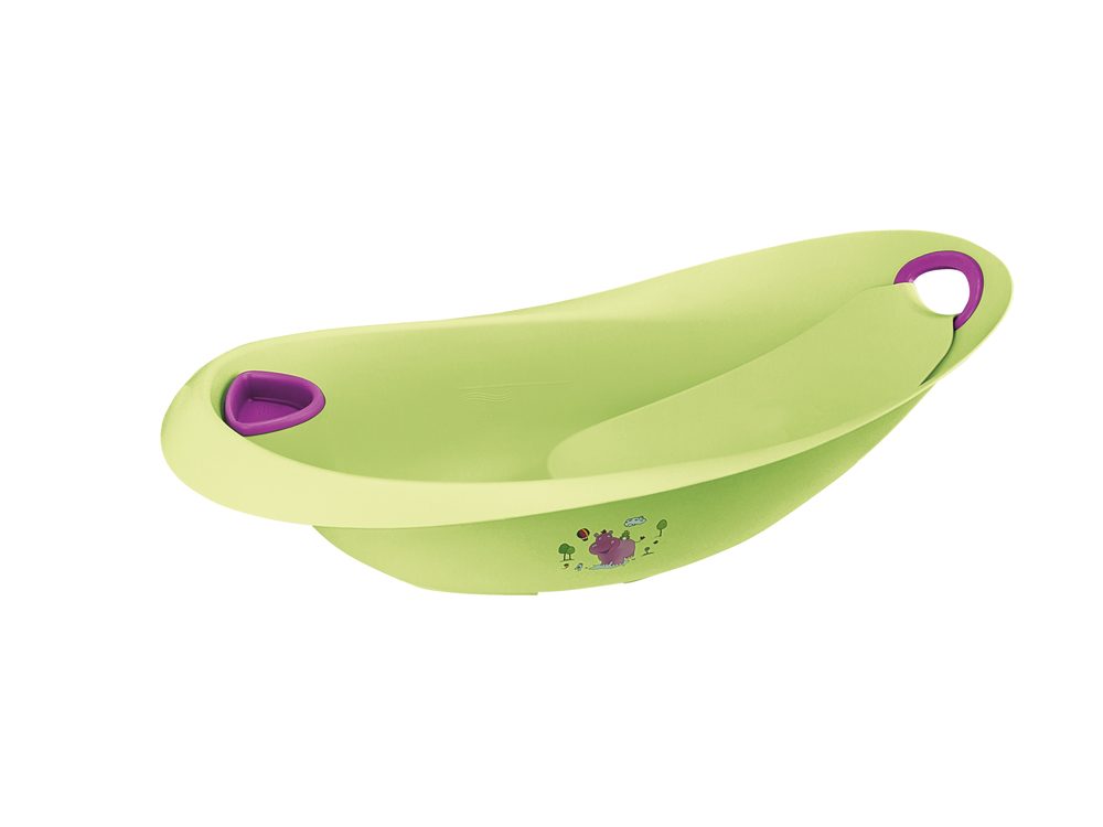 KEEEPER Dětská vanička 87cm s integrovaným lehátkem "Hippo" - Zelená