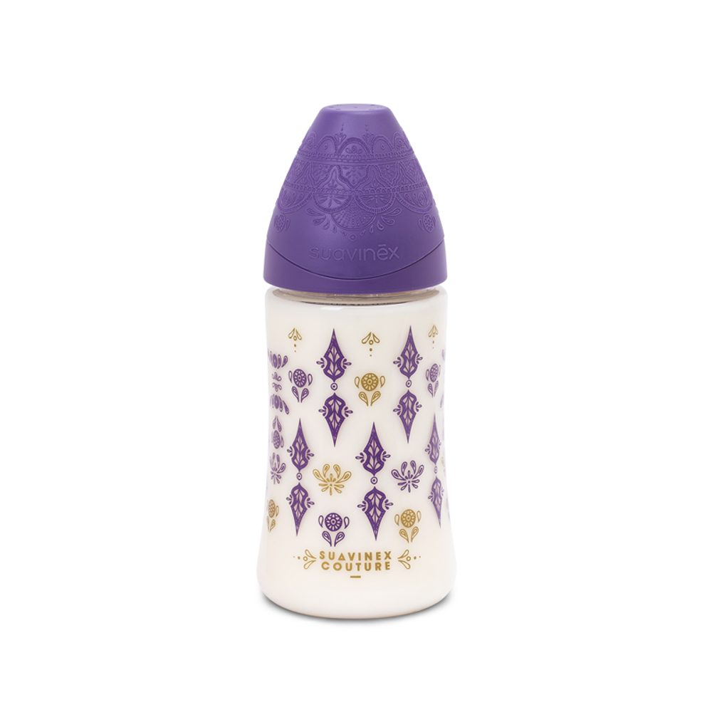 Suavinéx lahev Haute Couture silikon 270ml - FIALOVÁ