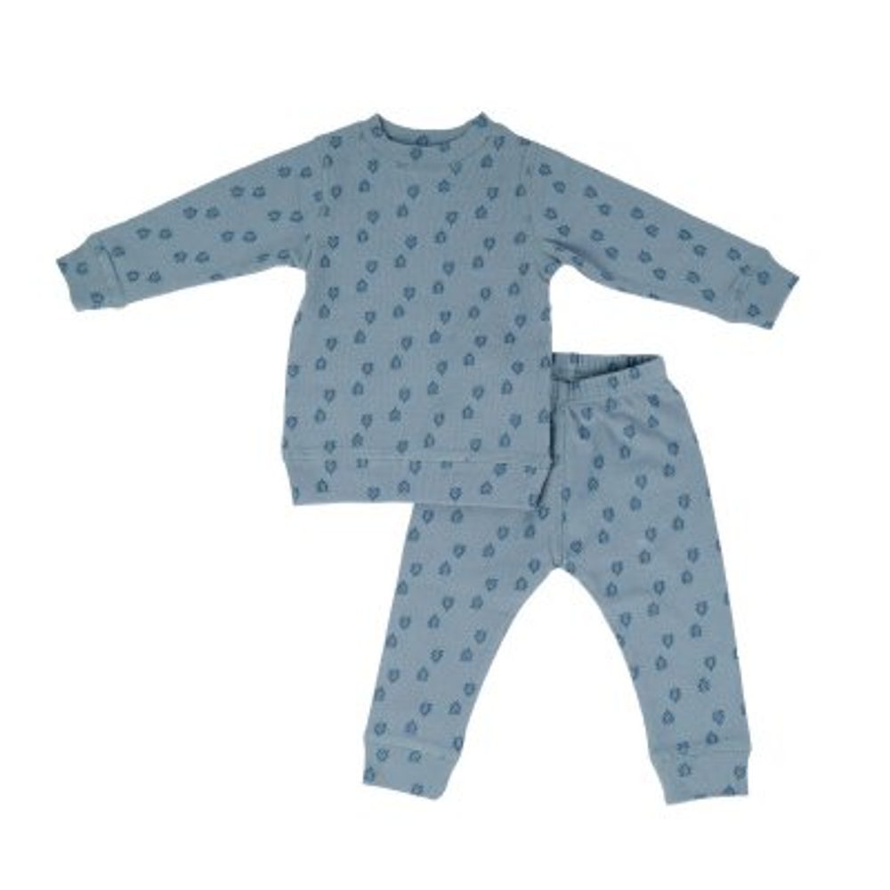 LODGER Sleeper Print Rib - Ocean vel.80