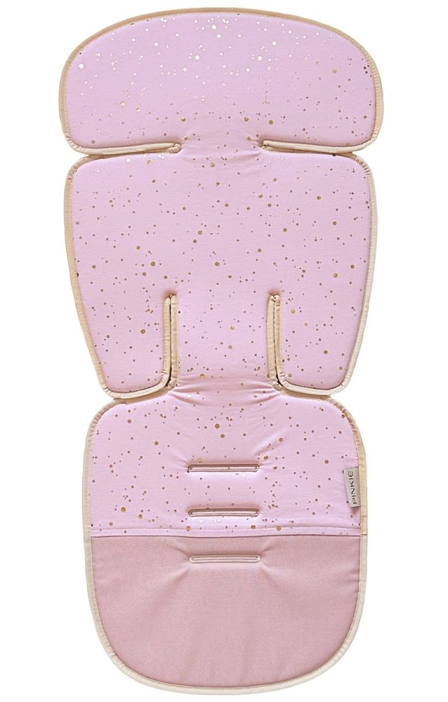 PINKIE podložka do kočárku Shine Gold Pink