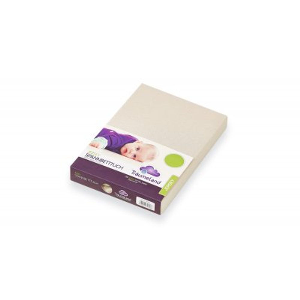 TRÄUMELAND prostěradlo jersey ohrádka 100x100 - beige