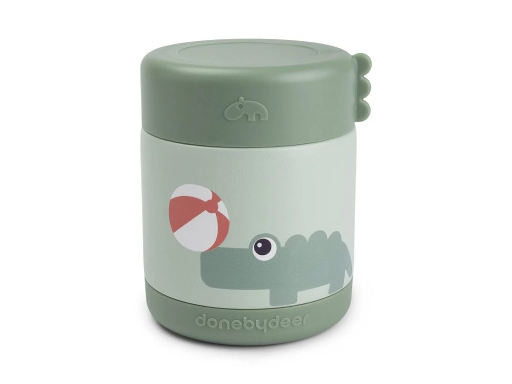 Done by Deer Dětská termonádoba 300 ml - Playground Zelená