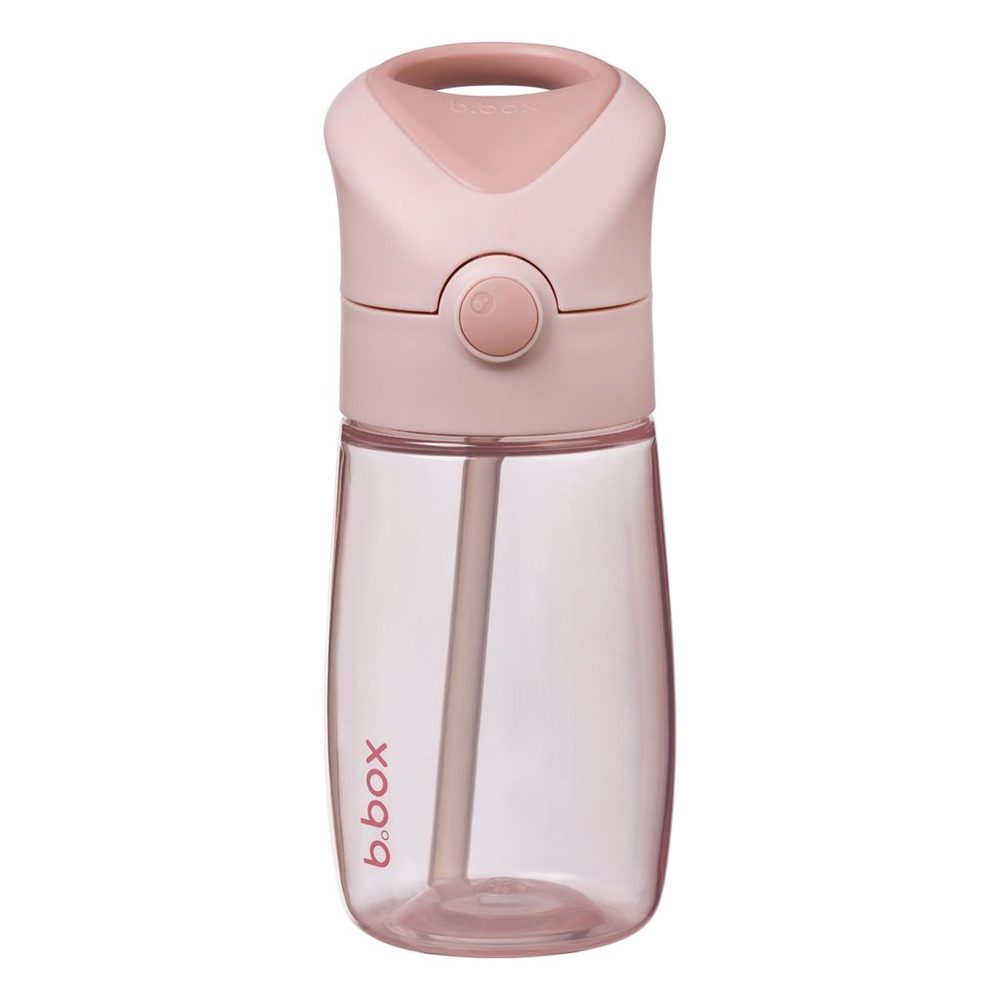 b.box Láhev na pití s brčkem Junior 380 ml - blush crush