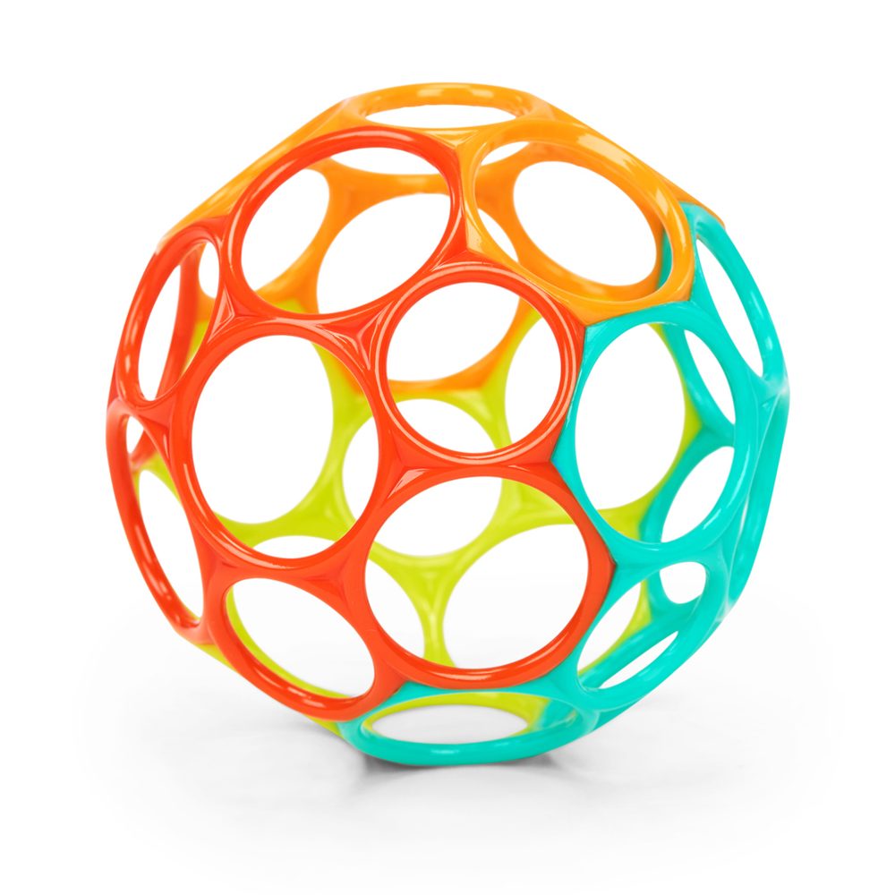 OBALL Hračka Oball™ Classic 10 cm 0m+ - oranžová/tyrkysová