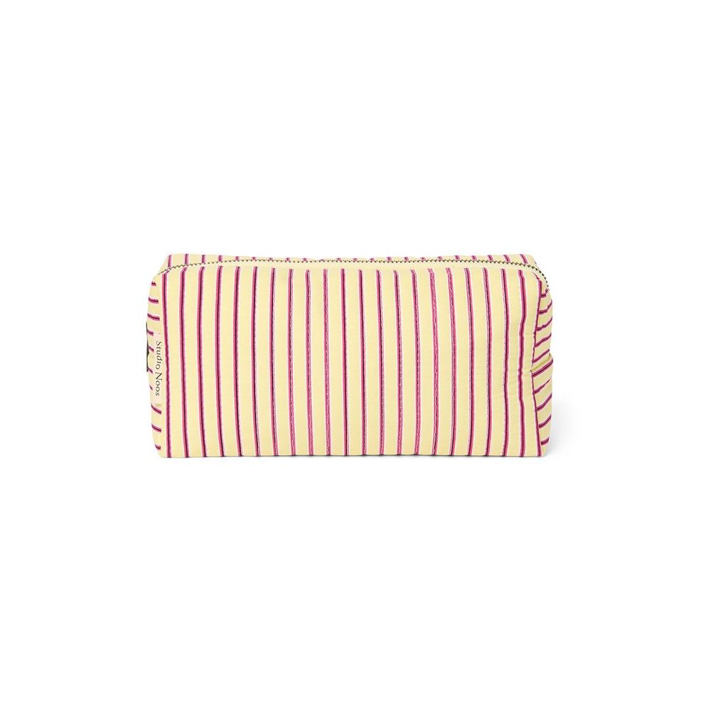 STUDIO NOOS Pouzdro Poplin - Butter Yellow Striped