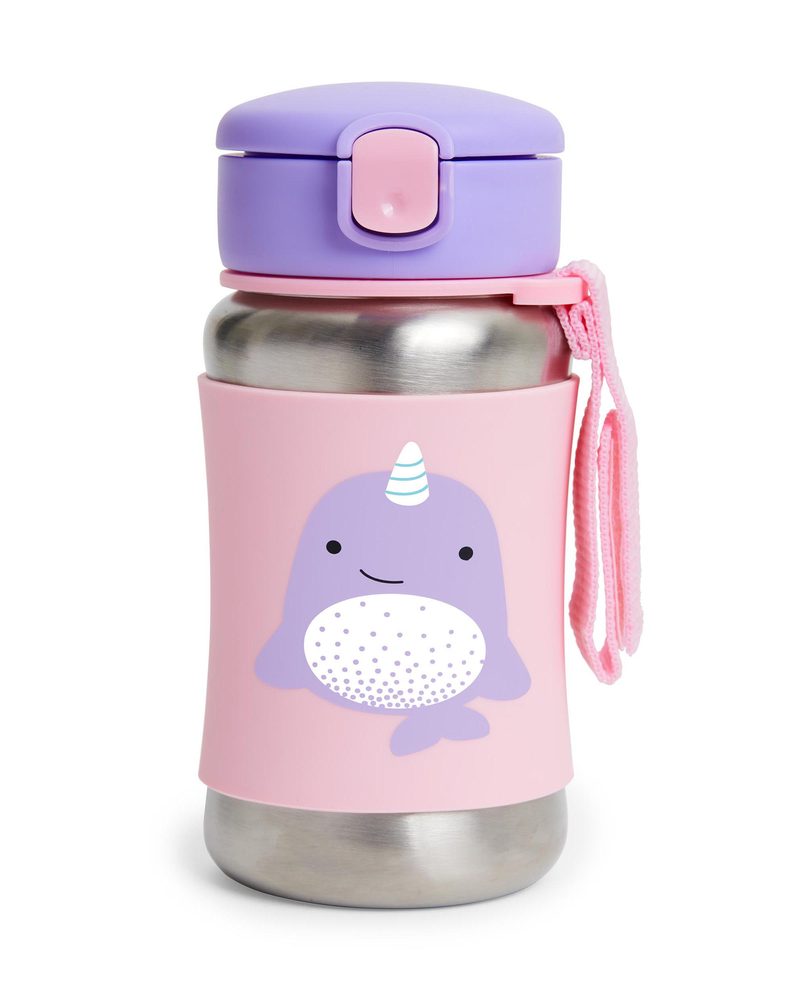 Skip Hop Zoo Láhev na vodu nerez - Narval 12m+