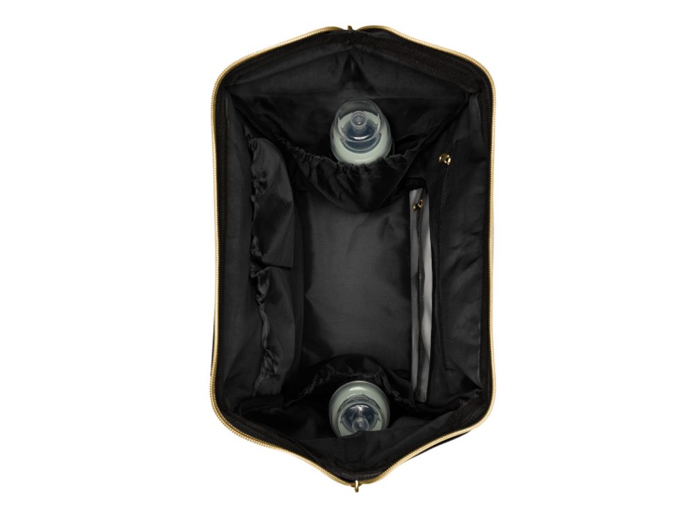 KikkaBoo Přebalovací batoh Siena Black & Gold (obrázek 8)