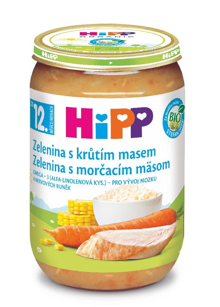 HiPP BIO Zelenina s krůtím masem