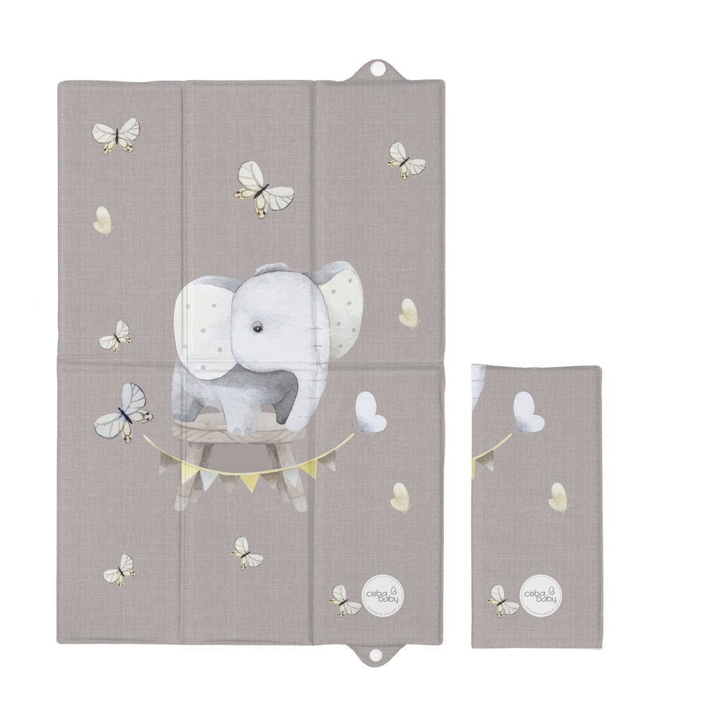 CEBA BABY Podložka přebalovací cestovní (60x40) Basic - CEBA BABY Podložka přebalovací cestovní (60x40) Basic Little Elephant