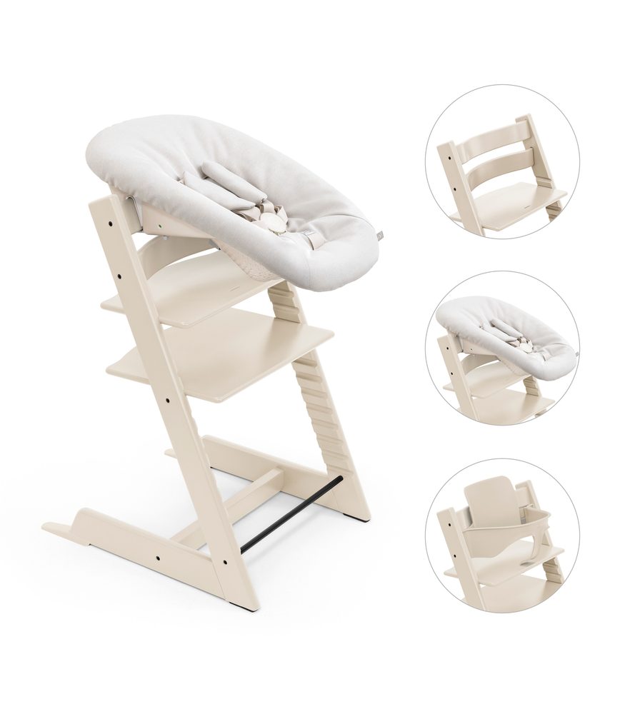 Levně STOKKE® Tripp Trapp® + novorozenecká sada + Baby set zvýhodněná sada - Vanilla White