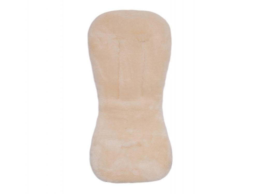 Levně EasyGrow Podložka do kočárku jehněčí kůže Off White